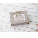 Daughter Days Turned Into Years Grey Distressed Locket Music Box Plays Edelweiss