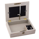 Daughter Best Things in Life Taupe Wood Locket Music Box Plays You are My Sunshine