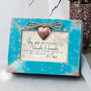 You Are Wonderful Valuable Lovable Teal Distressed Jewelry Music Box Plays You Light Up My Life