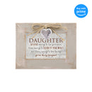 Top down view of Daughter Be Bold to Use Your Voice Natural Taupe Jewelry and Music Box