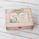 Daughter in Law We Love You Blush Pink Distressed Locket Music Box Plays Friend in Jesus