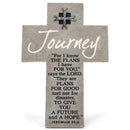 Lighthouse Christian Products Future and Hope Journey Marbled Grey 8 Inch Cast Stone Cross Figurine