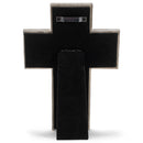 Lighthouse Christian Products Christ Strengthens Marbled Grey 8 Inch Cast Stone Cross Figurine