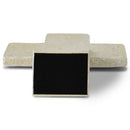 Lighthouse Christian Products Strength in The Lord Sandstone 5.5 Inch Cast Stone Bronze Title Bar Cross Figurine