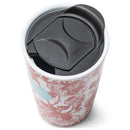 You Are Loved Crimson Floral 12 Ounce Ceramic Tumbler Mug