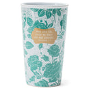 You Are A Blessing Aqua Marine Floral 12 Ounce Ceramic Tumbler Mug