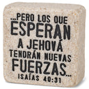 Lighthouse Christian Products Esperanza (Hope) Spanish Scripture Block 2.25 x 2.25 Cast Stone Plaque