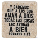 Lighthouse Christian Products Creer (Believe) Spanish Scripture Block 2.25 x 2.25 Cast Stone Plaque