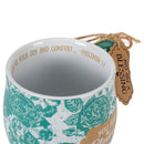 You Are A Blessing Aqua Marine Floral 13 Ounce Ceramic Mug