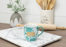 You Are A Blessing Aqua Marine Floral 13 Ounce Ceramic Mug