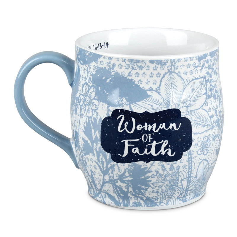 Woman of Faith Horizon Blue Floral 13 Ounce Ceramic Mug