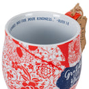 Grateful For You Fire Brick Red 13 Ounce Ceramic Mug