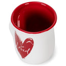 So Loved Red Heart 14 Ounce Ceramic Handwarmer Mug
