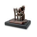 Lighthouse Christian Products Praying Woman Seeking God Bronzelike Finish 5.5 x 7.75 Hand-Cast Resin Mounted Sculpture