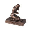 Lighthouse Christian Products Praying Woman Seeking God Bronzelike Finish 4.5 x 2.75 Cast Stone Mounted Sculpture
