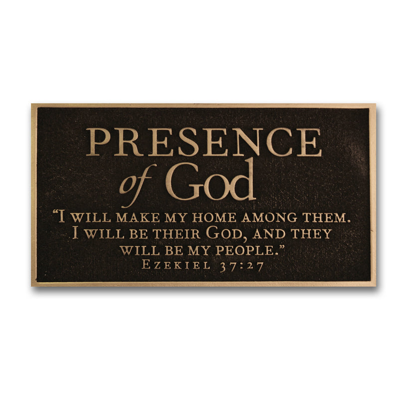 Lighthouse Christian Products Ark of The Covenant Antique Gold Tone 14 x 12 Hand-Cast Resin Mounted Sculpture