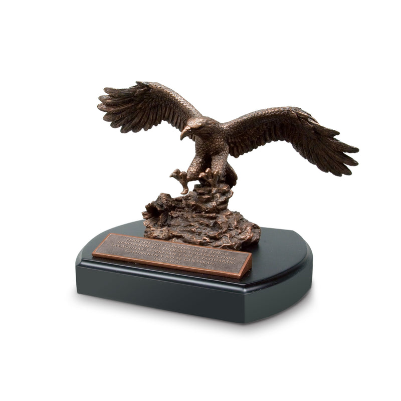 Lighthouse Christian Products ‚Äö√†√∂‚àö√ºguila (Eagle) Bronzelike Finish 5.75 x 7 Hand-Cast Resin Sculpture
