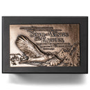 Lighthouse Christian Products Soar Like an Eagle Bronzelike Finish 8.5 x 5.75 Cast Stone and Wood Sculpture Plaque Box