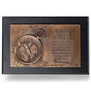 Lighthouse Christian Products The Lord Direct Your Path Bronzelike Finish 8.5 x 5.75 Cast Stone and Wood Sculpture Plaque Box