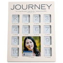 Journey Through The Years White 9.25 x 12 Wood Photo Frame