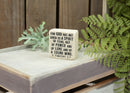 Lighthouse Christian Products Fearless in God Scripture Block 2.25 x 2.25 Cast Stone Plaque