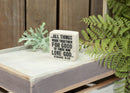 Lighthouse Christian Products Believe All Things Work Together Scripture Block 2.25 x 2.25 Cast Stone Plaque