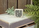 Lighthouse Christian Products Take Heart I Have Overcome Scripture Block 2.25 x 2.25 Cast Stone Plaque