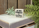 Lighthouse Christian Products Faith in He Who Promised Scripture Block 2.25 x 2.25 Cast Stone Plaque