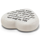Lighthouse Christian Products Success in Him Scripture Heart 2.25 x 2.25 Cast Stone Plaque