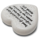 Lighthouse Christian Products Friendships are Sweet Scripture Heart 2.25 x 2.25 Cast Stone Plaque