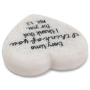 Lighthouse Christian Products Thank God for You Scripture Heart 2.25 x 2.25 Cast Stone Plaque