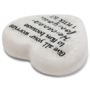 Lighthouse Christian Products He Cares for You Scripture Heart 2.25 x 2.25 Cast Stone Plaque