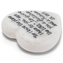 Lighthouse Christian Products Plans for Your Future Scripture Heart 2.25 x 2.25 Cast Stone Plaque