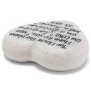 Lighthouse Christian Products Plans for Your Future Scripture Heart 2.25 x 2.25 Cast Stone Plaque