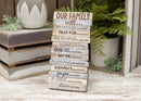 Lighthouse Christian Products Our Family Will Love One Another Rustic Stacked Pallet 5 x 10 Wood Plaque