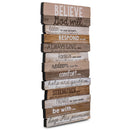 Lighthouse Christian Products Believe God Will Keep His Promises Rustic Stacked Pallet 8.5 x 16.5 Wood Plaque