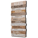 Lighthouse Christian Products Believe God Will Keep His Promises Rustic Stacked Pallet 8.5 x 16.5 Wood Plaque