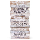 Lighthouse Christian Products Serenity Prayer Rustic Stacked Pallet 8.5 x 16.5 Wood Plaque