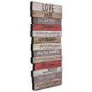 Lighthouse Christian Products Love Will Put God First Rustic Stacked Pallet 8.5 x 16.5 Wood Plaque