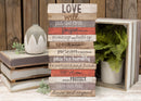 Lighthouse Christian Products Love Will Put God First Rustic Stacked Pallet 8.5 x 16.5 Wood Plaque