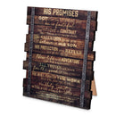 Lighthouse Christian Products His Promises Can Be Trusted Industrial Stacked Pallet 6.75 x 8 Wood Plaque