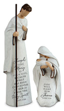 Lighthouse Christian Products A Savior is Born 9 Piece 7.25 Inch Resin Scriptured Nativity Set