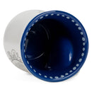 Lighthouse Christian Products Flourish Navy Blue 14 ounce Ceramic Stoneware Handwarmer Coffee Mug, Today Is A Good Day