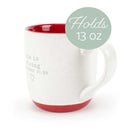 Lighthouse Christian Products She Is Strong Speckled Red 13 ounce Ceramic Coffee Mug