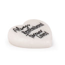 Lighthouse Christian Products Always Remembered Heart Blush Pink 20 ounce Ceramic Latte Mug and Stone Set