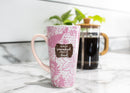 Lighthouse Christian Products Always Remembered Blush Pink 20 ounce Ceramic Latte Mug