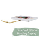 Lighthouse Christian Products Christmas 2022 White 4 x 3 Metal Mini Picture Frame Christmas Ornament