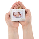 Lighthouse Christian Products Baby White 4 x 3 Metal Mini Picture Frame Christmas Ornament