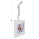 Lighthouse Christian Products 25th Anniversary White 4 x 3 Metal Mini Picture Frame Christmas Ornament