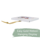 Lighthouse Christian Products 50th Anniversary White 4 x 3 Metal Mini Picture Frame Christmas Ornament